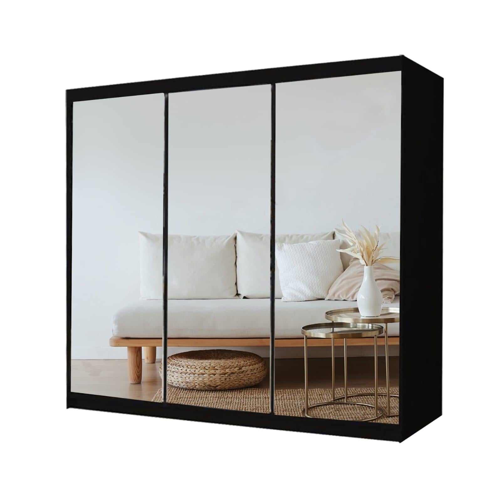 Milan Bedroom Sliding door Mirror Wardrobe