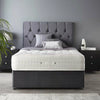 Plush Velvet Silver Divan with mattress